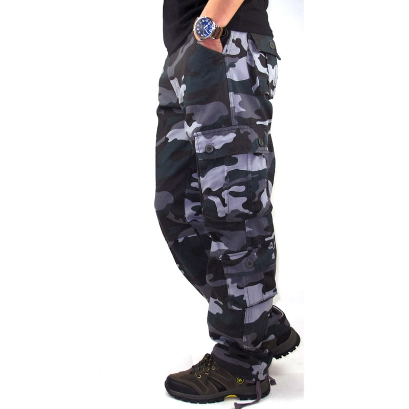 men's gray camo pants