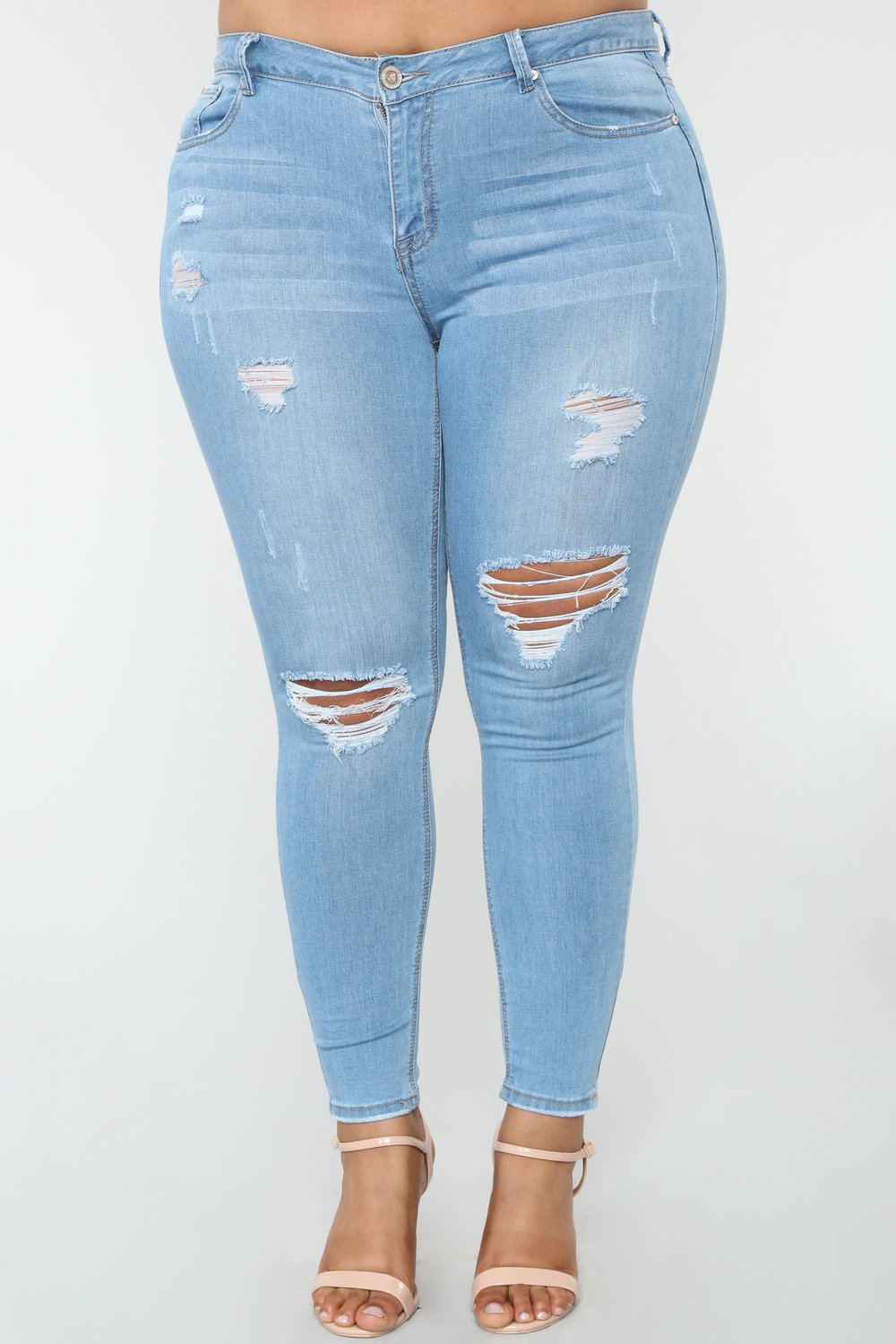 plus size denim pants