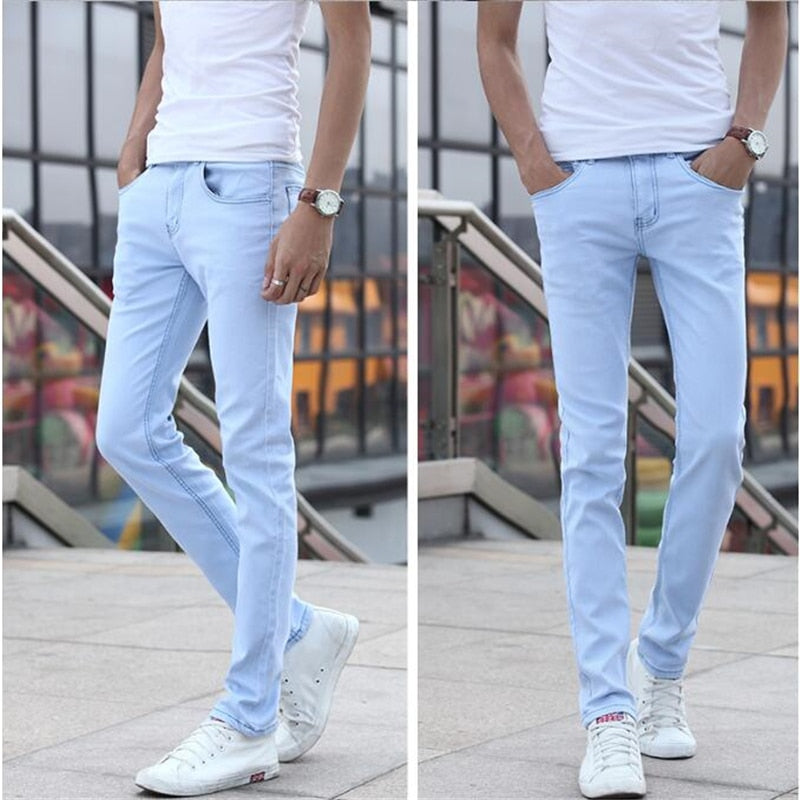 sky blue jeans mens