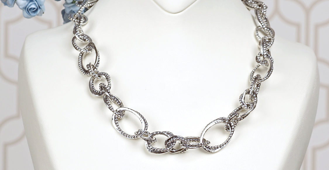 paz creations sterling silver chain necklace