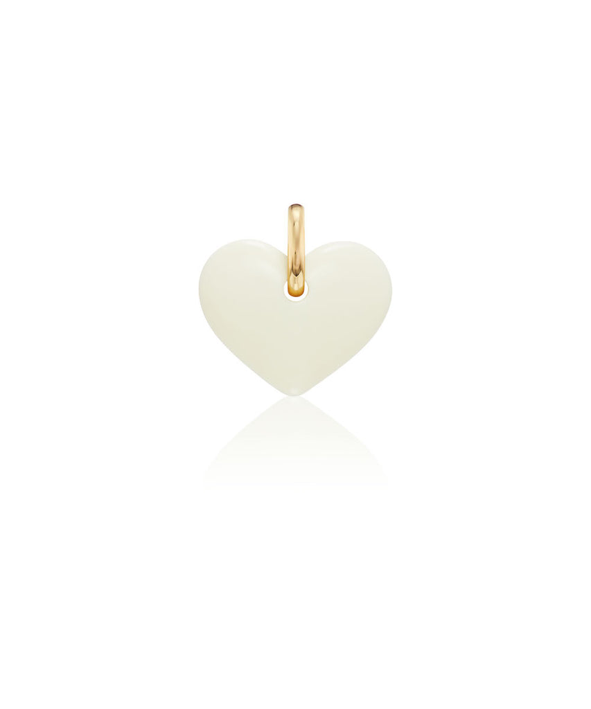 white heart pendant