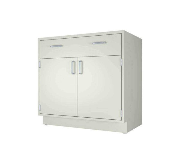 Steel Base Cabinet, 36 Wide x 32.5 Tall x 22 Deep, 4 Drawers