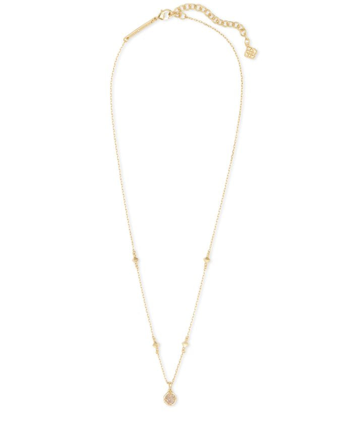 Kendra Scott Jae Star Gold Pendant Necklace - Iridescent Drusy