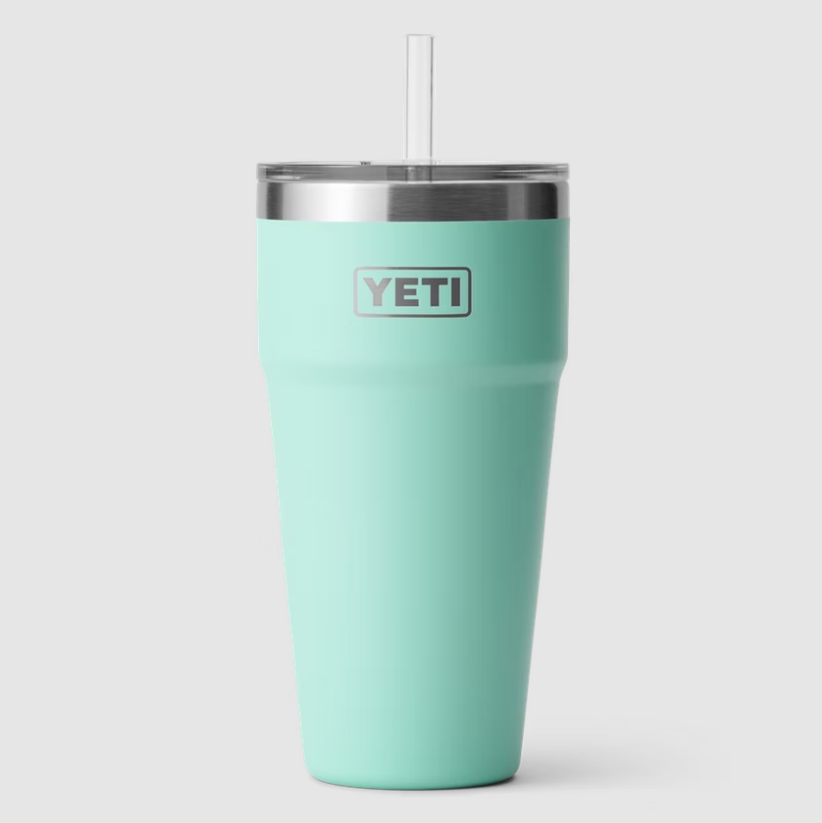 YETI Rambler 35oz Mug with Straw Lid REEF BLUE Tumbler To Go Cup