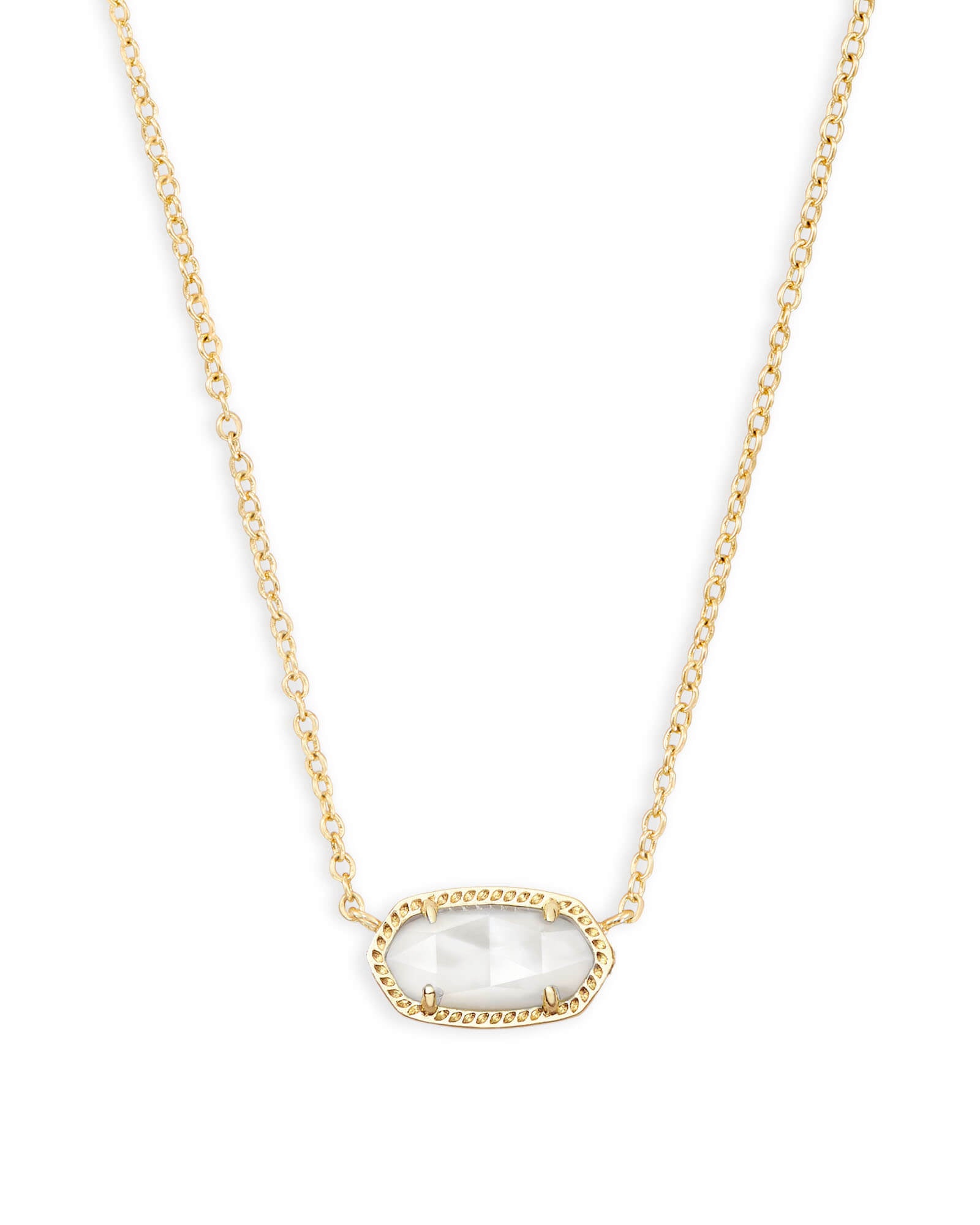 Kendra Scott Elisa Gold Pendant Necklace - Rose Quartz