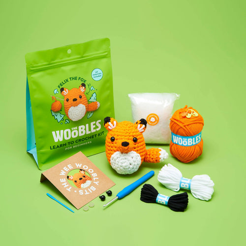 The Woobles - Fred the Dinosaur Beginner Crochet Kit – Woodfire
