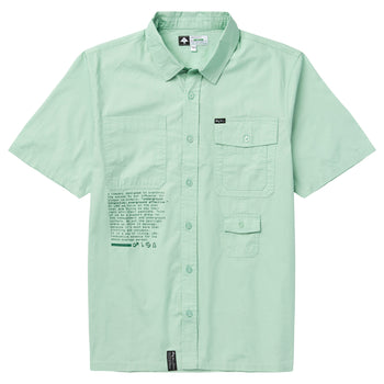 PODIUM Woven Short Sleeve Button-up Shirt