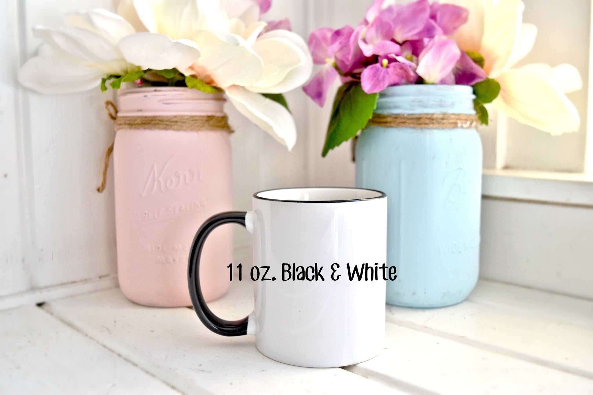 white mug life coffee mug