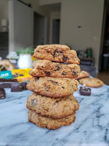 Almond Butter Cookies Stacked