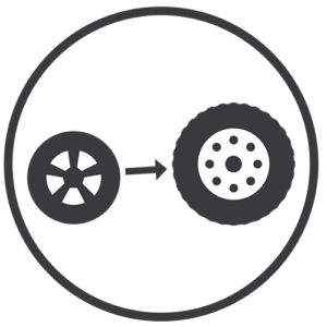 icon For Larger Wheels and Tires