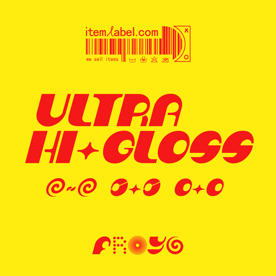 Download Ultra Hi-Gloss Font - Item Label