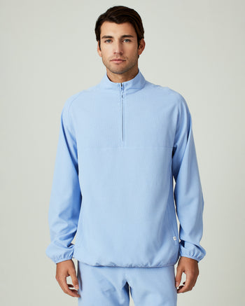 Oxygenate Solid Quarter-Zip Pullover