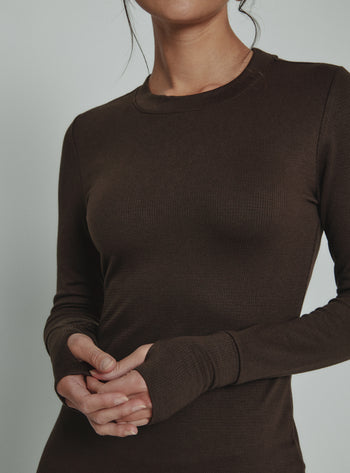 Core™ Ribbed Long Sleeve Dress