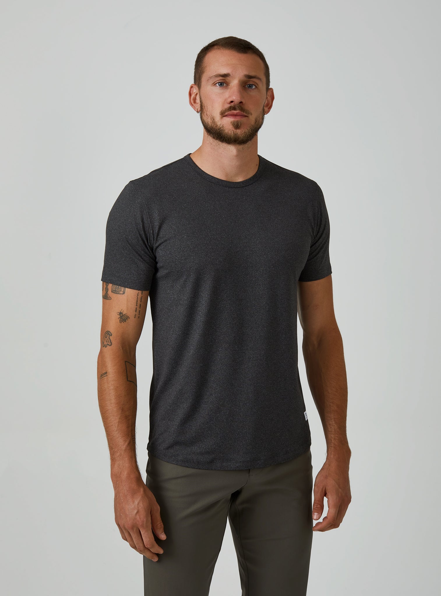 Charcoal Drop Hem Tee – Nine7 Apparel