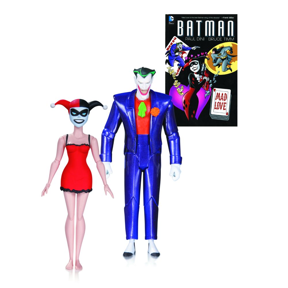 The Batman Adventures Mad Love The Joker Harley Quinn Book Action Figure Set