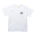 LIVINCOOL WAVY LOGO WHITE T-SHIRT