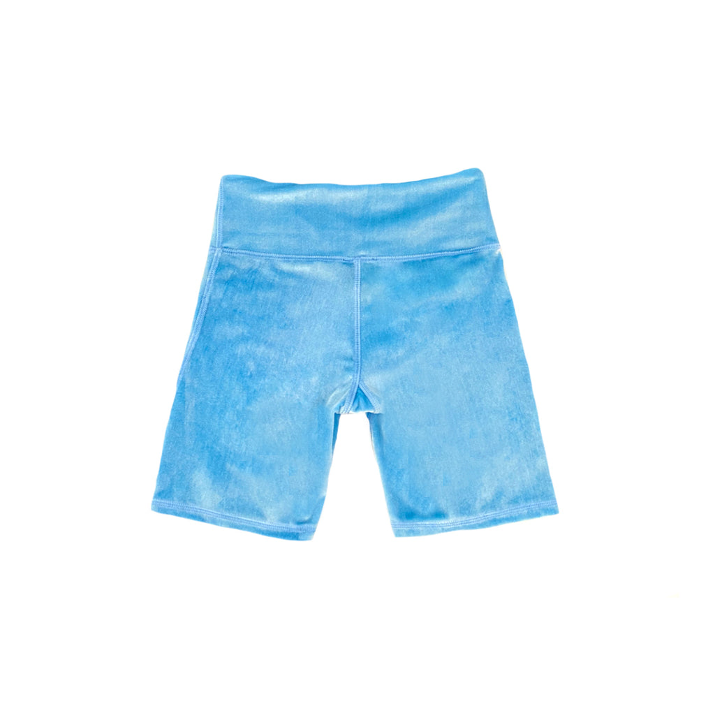 sky blue biker shorts