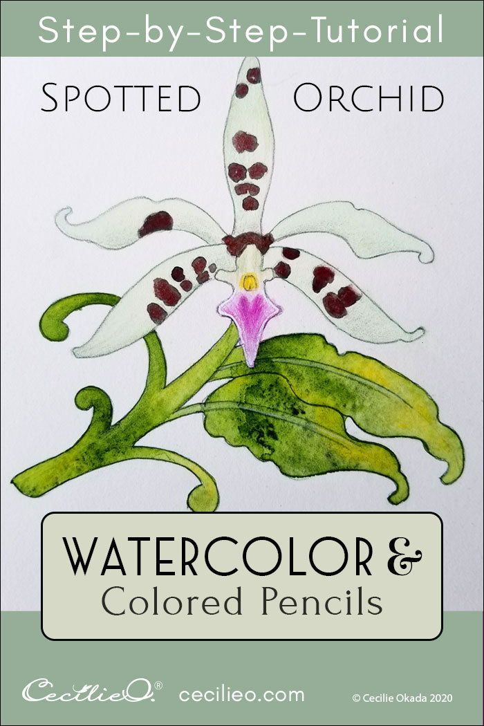 An Easy Way to Watercolor Your First Orchid Flower