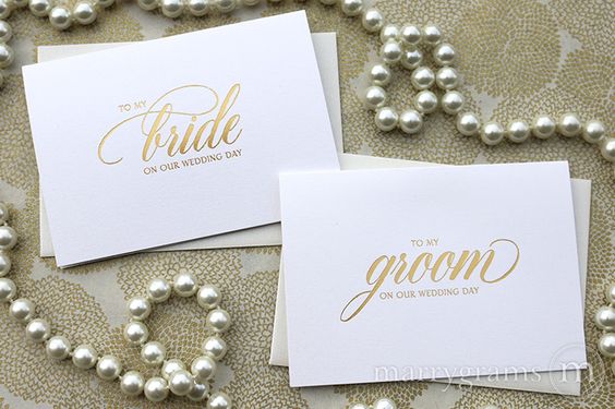hot foil stamping letterpress wedding day cards