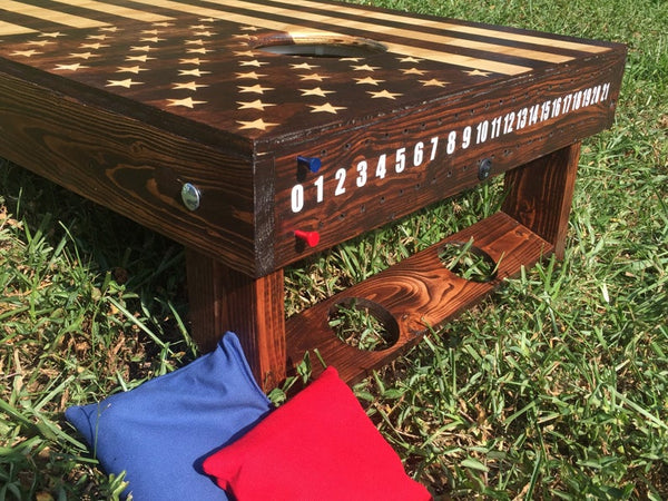 4th of July wedding reception games cornhole