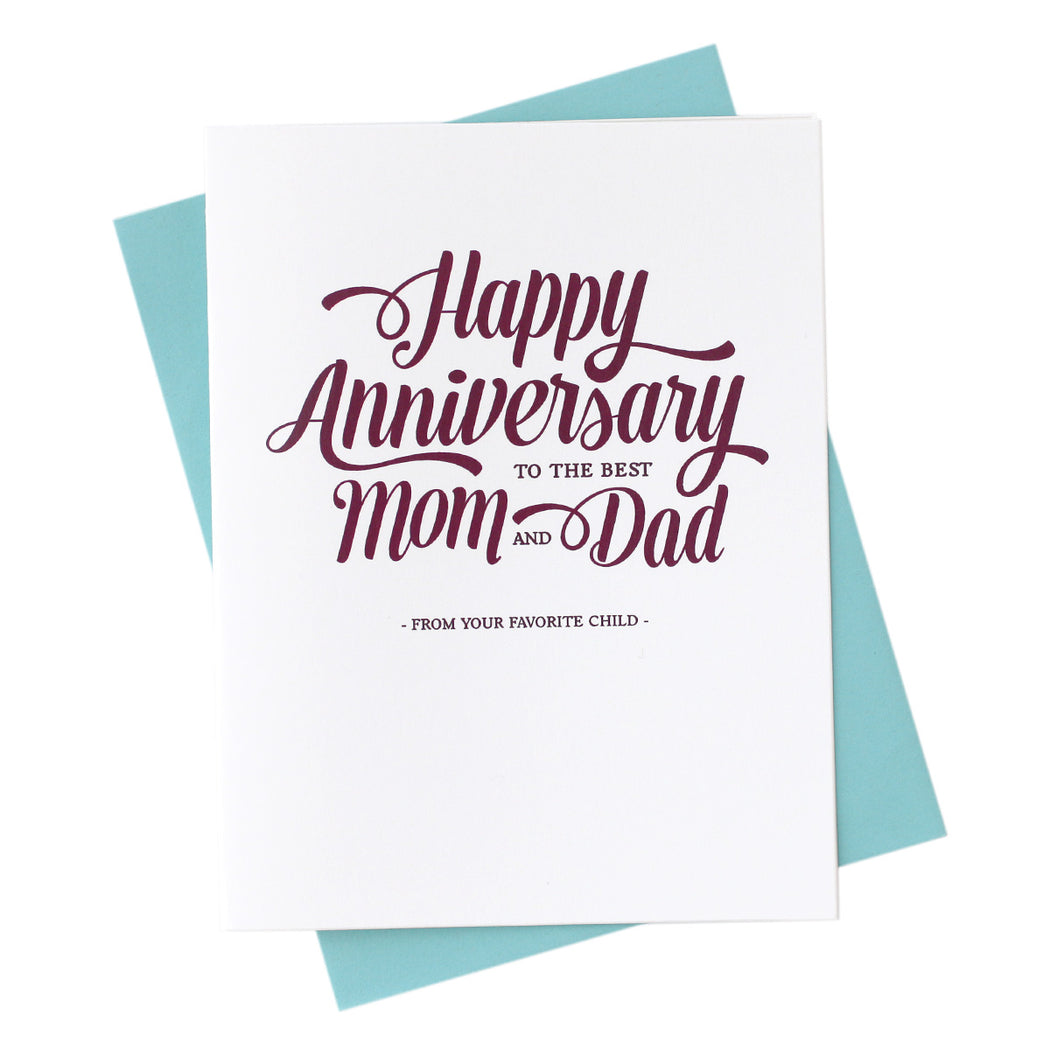 mom & dad's anniversary card