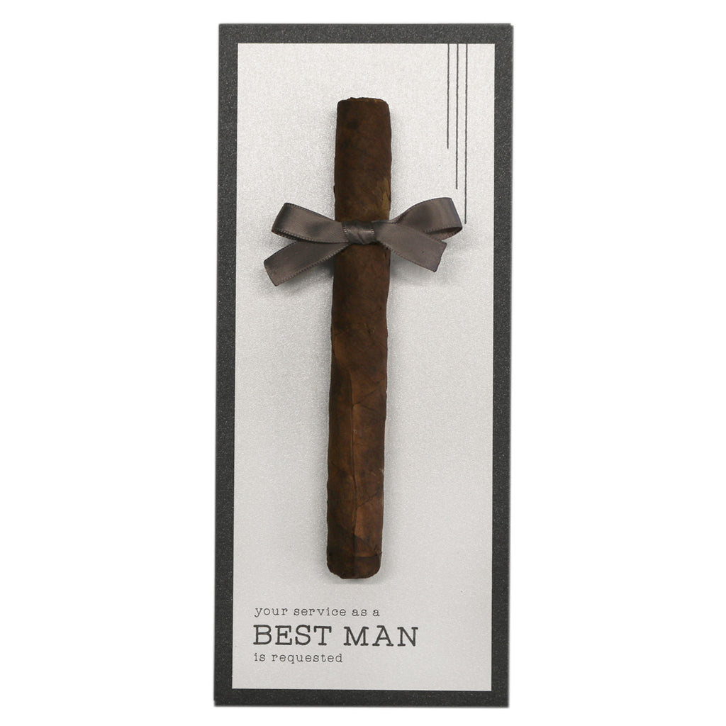 Groomsman Cigar Card | Your Service Is Requested — Marrygrams