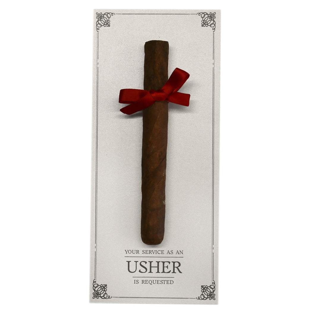 Groomsmen Card | Your Service is Requested | Cigar Card — Marrygrams