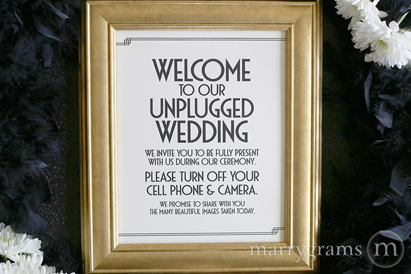 Free Free 90 Welcome To Our Unplugged Wedding Svg SVG PNG EPS DXF File