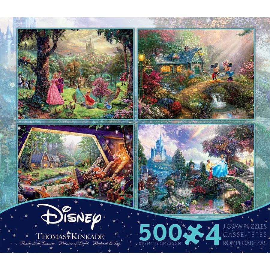 Thomas Kinkade Disney - Multipack Series 1 - 4 in 1 Puzzles - 4 x 500