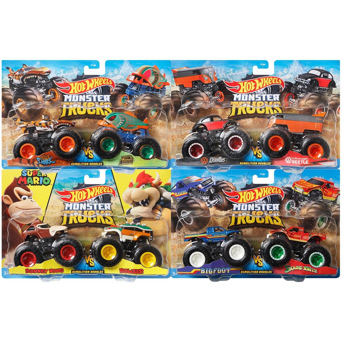 Spin Master Monster Jam, Color-Changing Die-Cast Monster Trucks 2-Pack