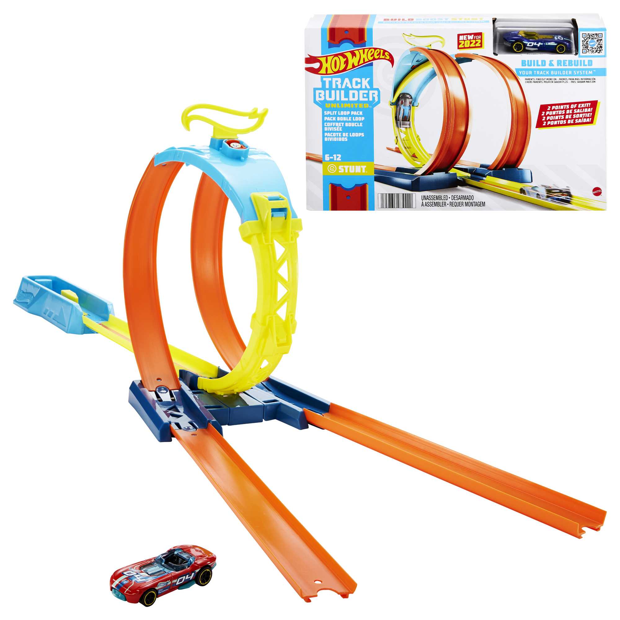 Hot Wheels Action Energy Double Loop Track Set Toy Playset. Brand