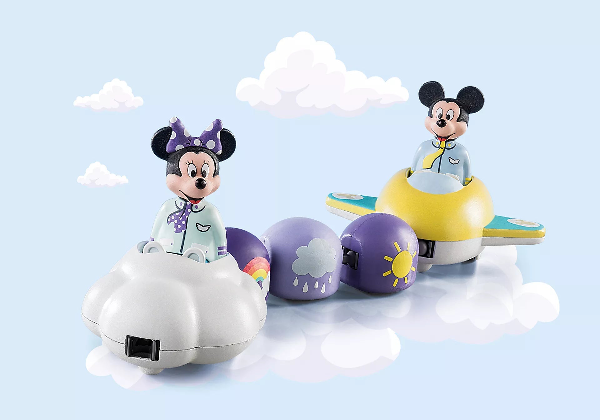 Playmobil 1.2.3 & Disney: Mickey's & Minnie's Cloud Home 71319 – Growing  Tree Toys