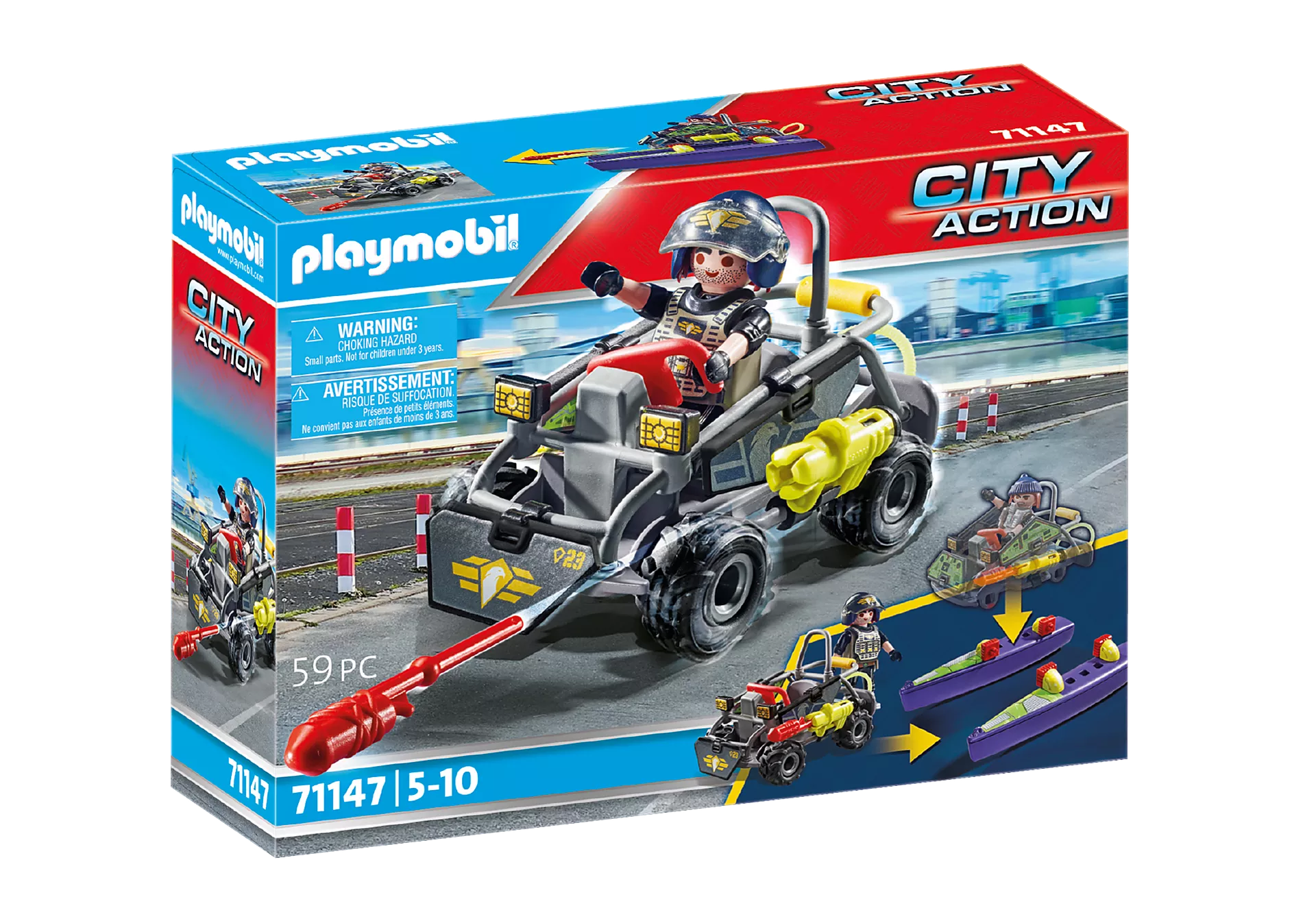 Playmobil 71144 City Action Tactical Police All-Terrain Vehicle, modern  special