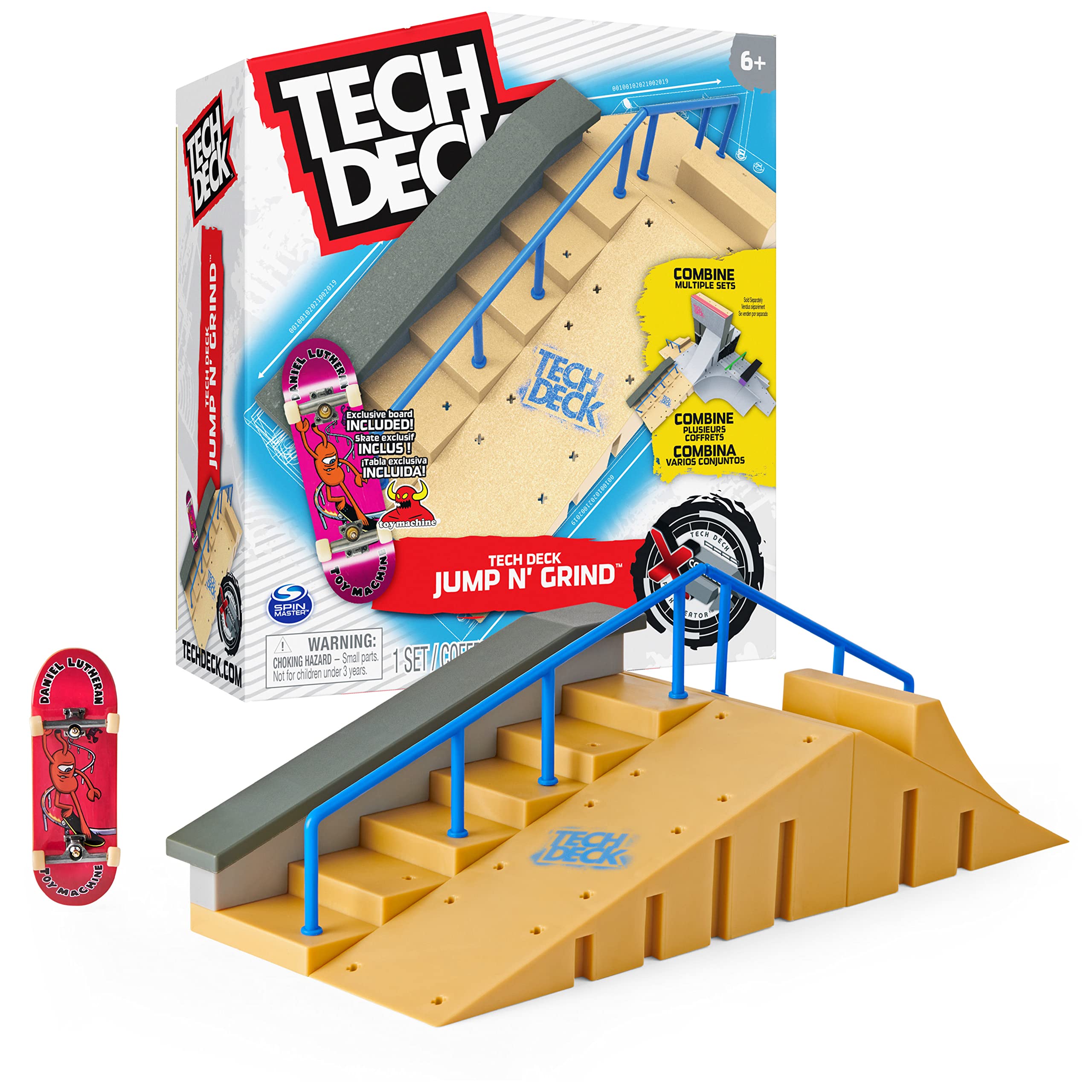 Tech Deck, Build-A-Park World Tour, South Bank, Ramp Set with Signature  Fingerboard