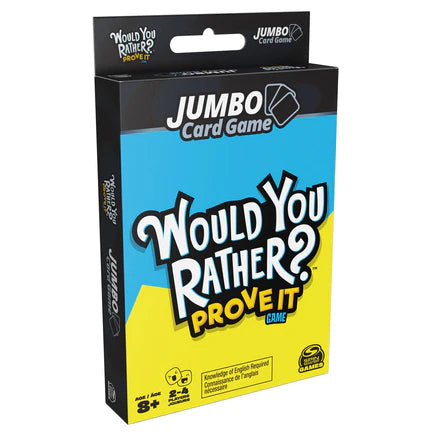 Would You Rather? Prove It Jumbo Card Game