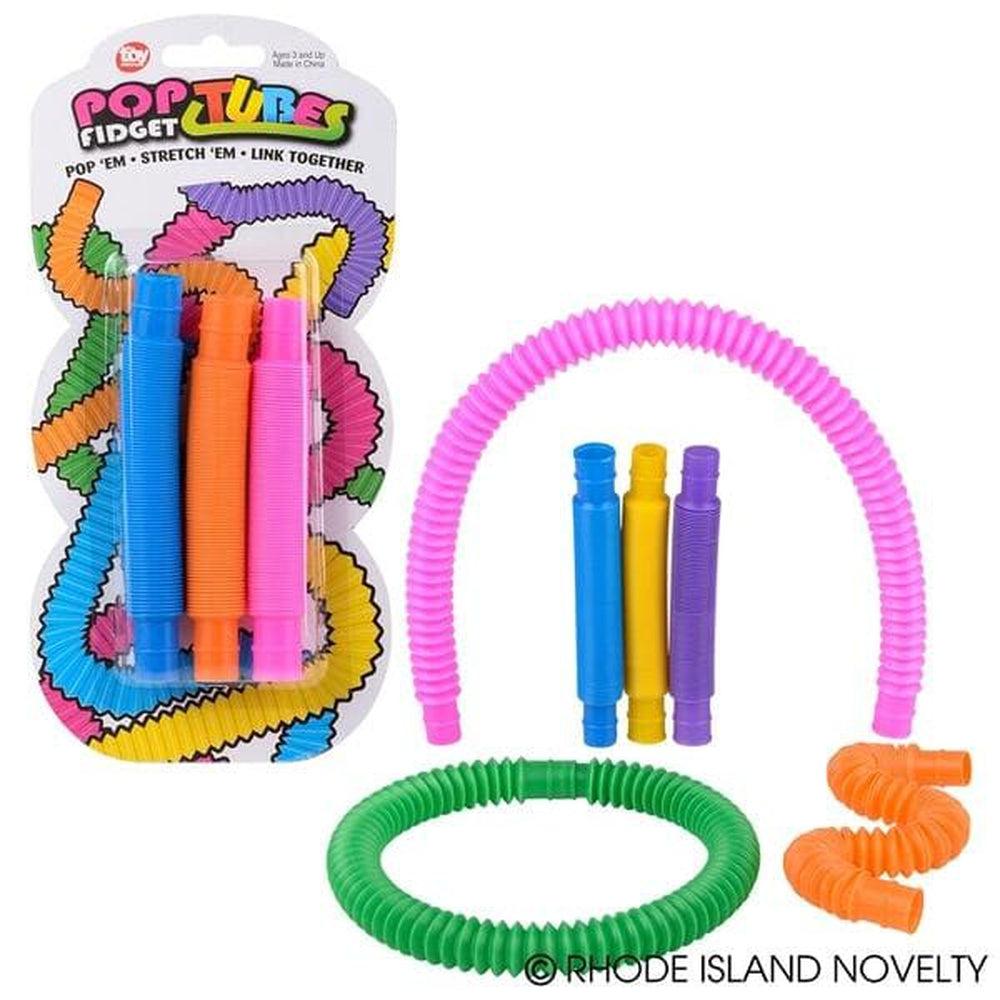 JA-RU Pull Pop Tubes Sensory Fidget Toys Pop Play Tubes Sensory Toys