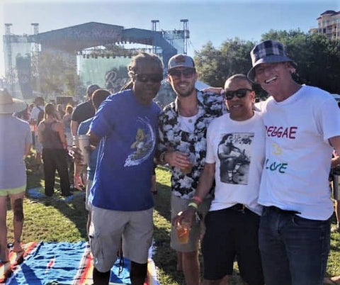 Pic of friends from Reggae Rise Up Florida