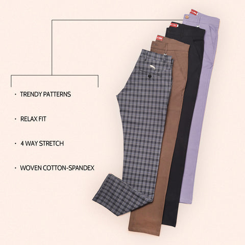 Trendy men trousers for office and casual wear