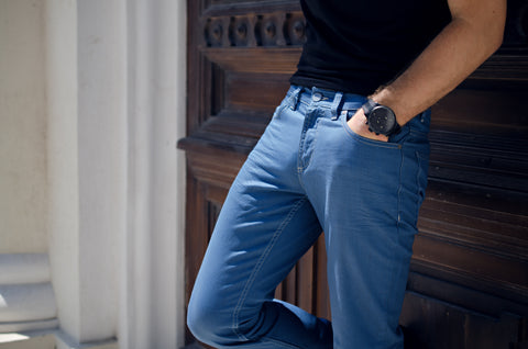 Stylish blue men jeans