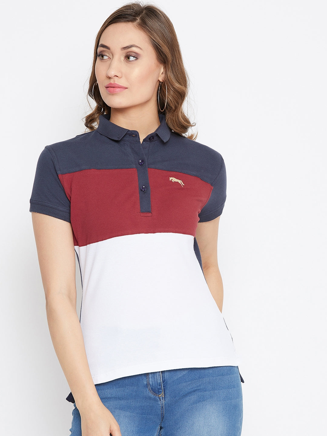 red polo t shirt women's