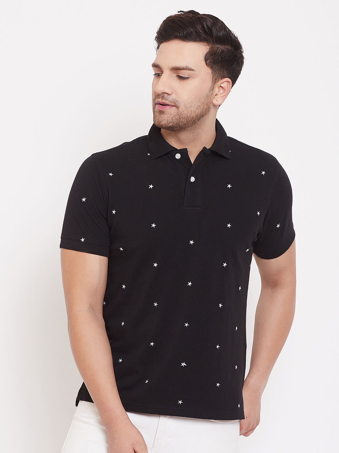 men's printed polo t shirts