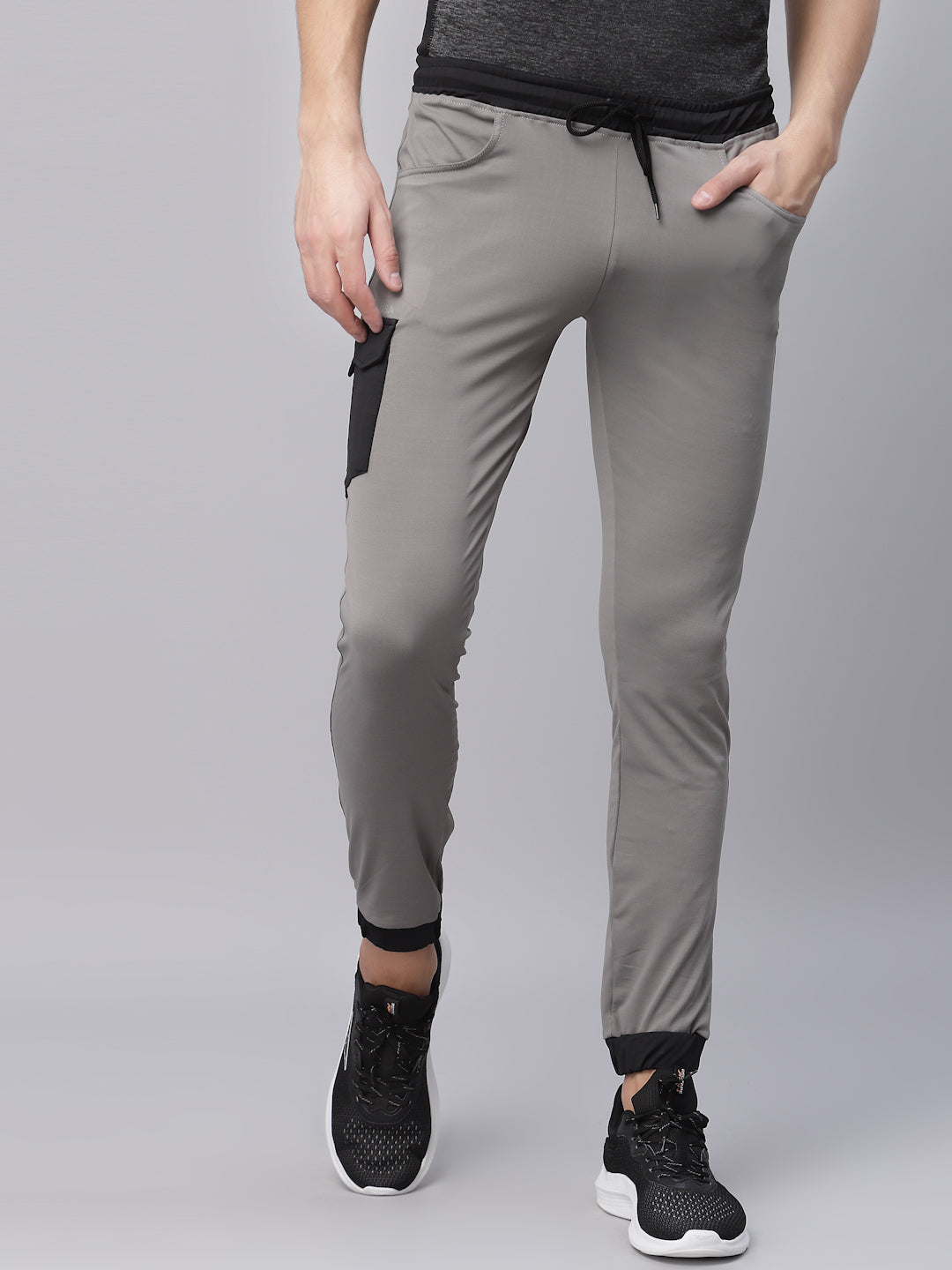 Contrast Diagonal Striped Detail Slim Fit Track Pants