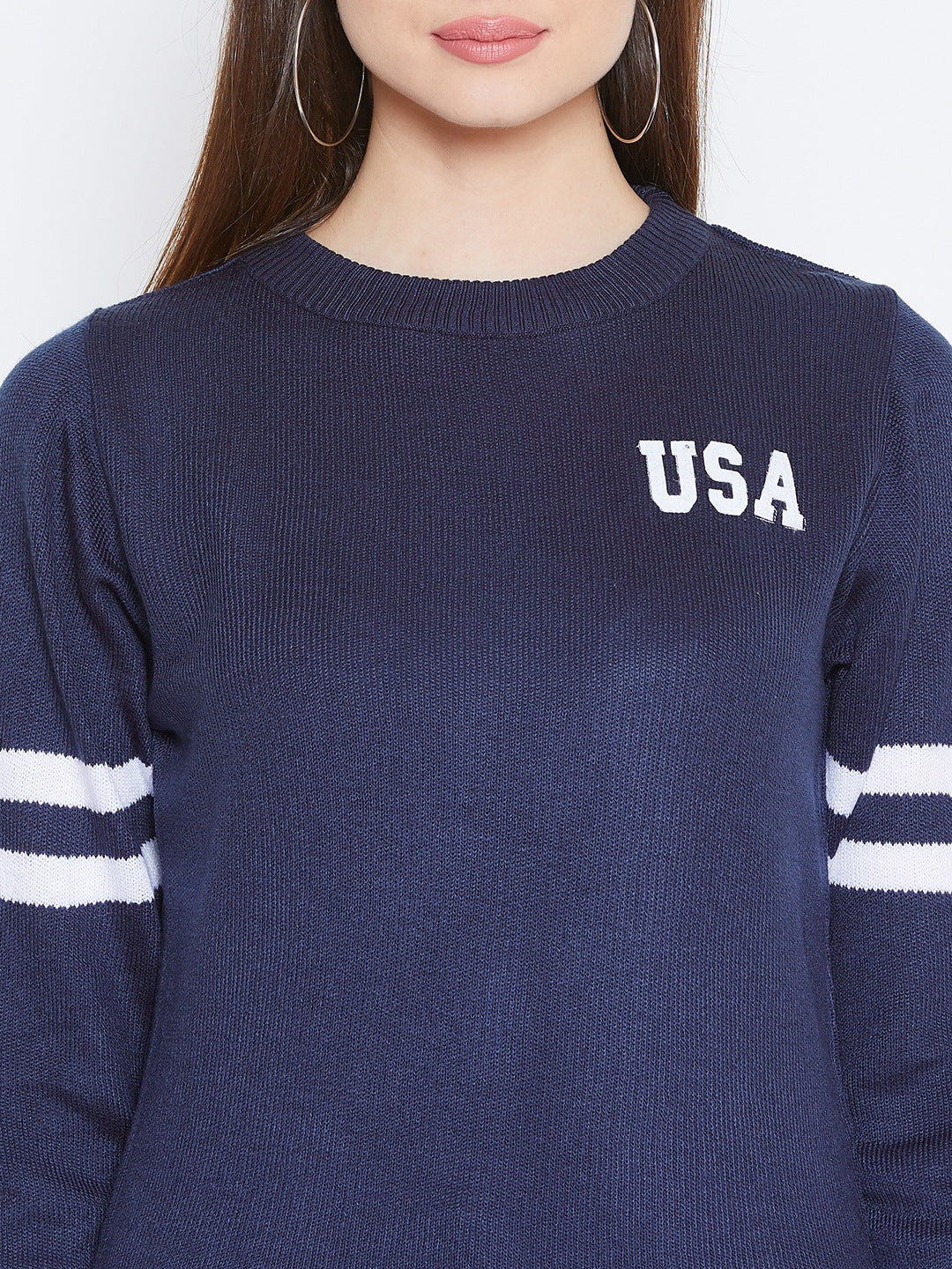 navy blue sweater women's