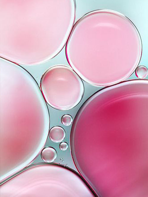 lipid barrier pink water molecules