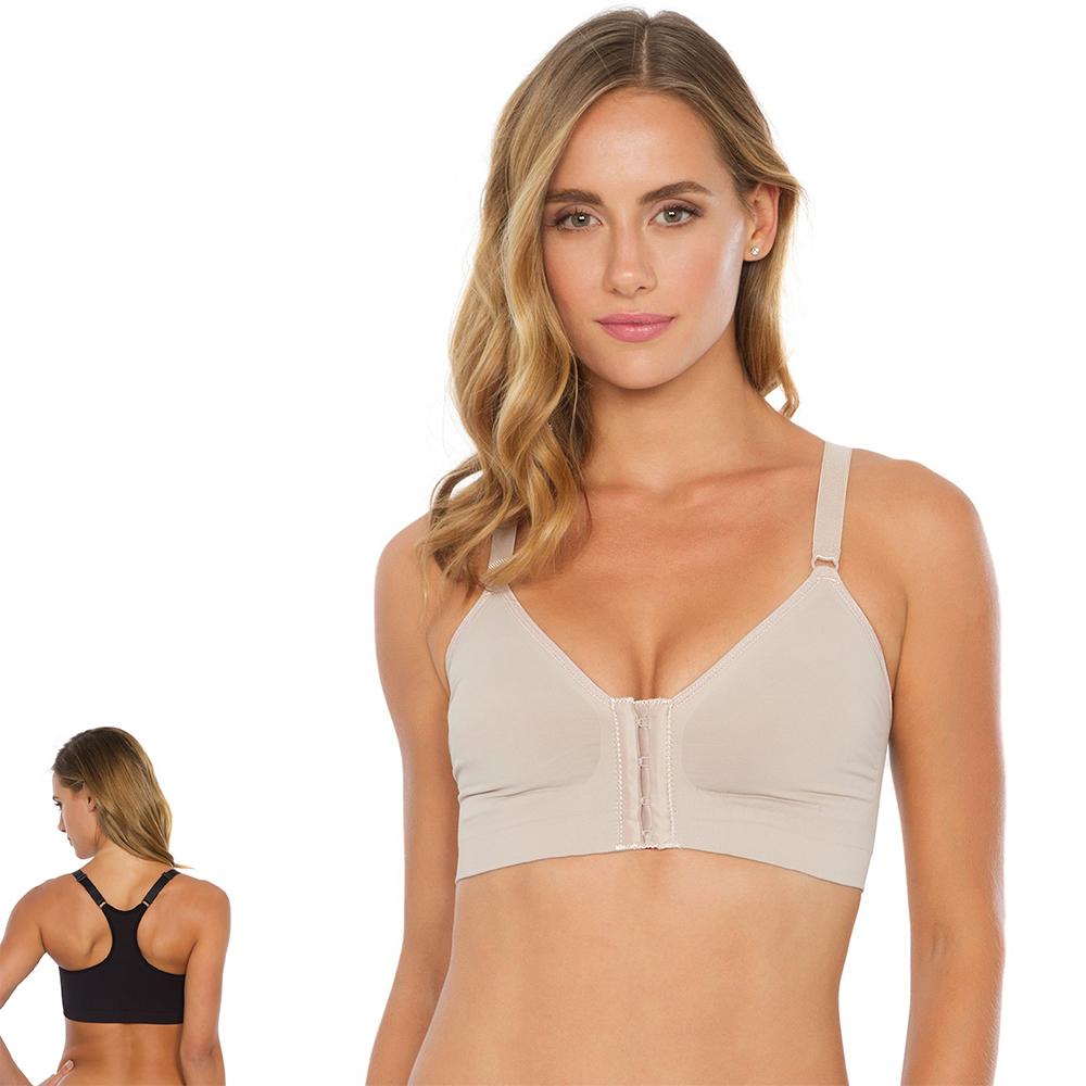 

Plie Compression Aesthetic Double Layer Racerback Bra by Plie -  Natural