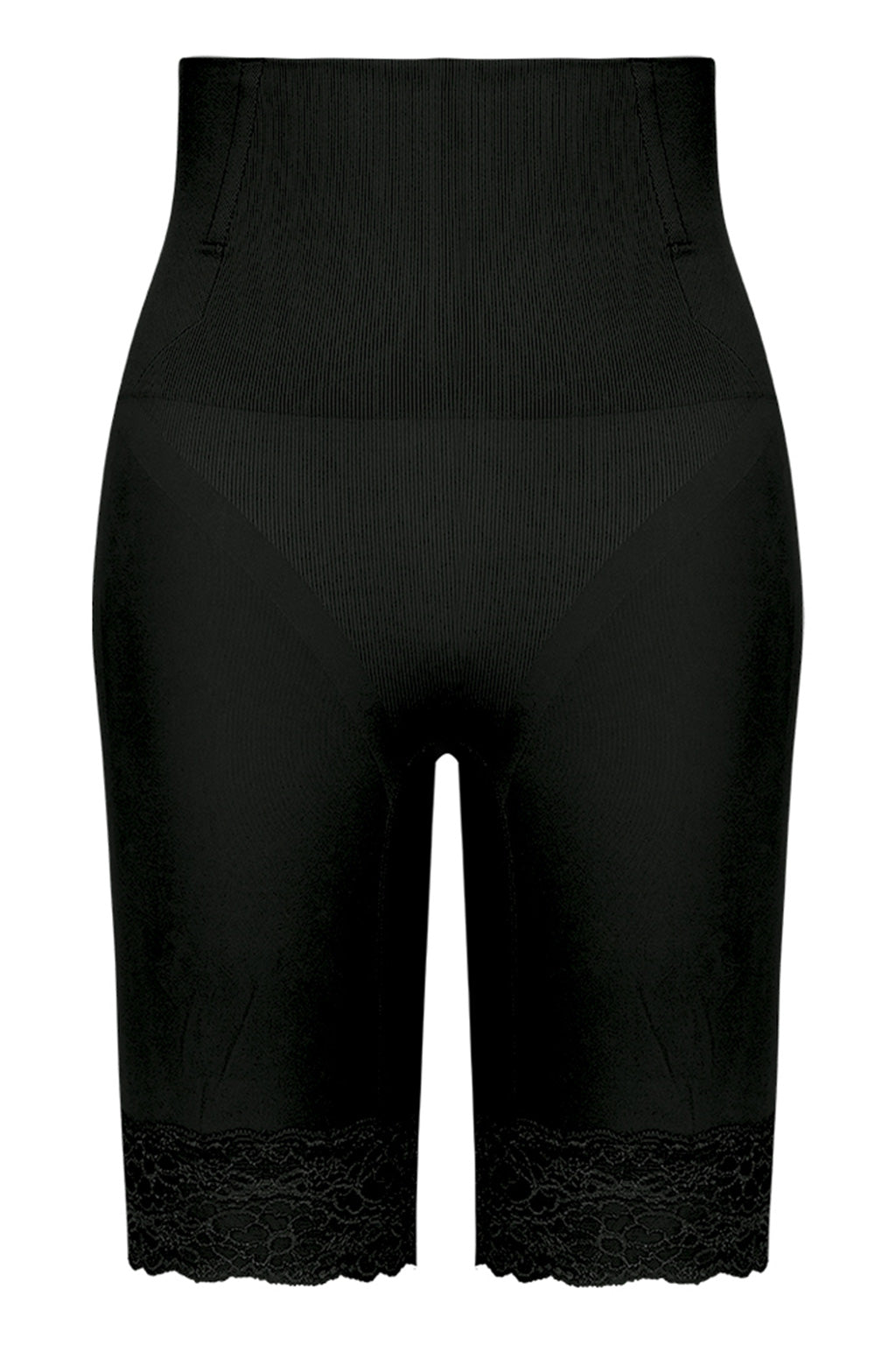 Conturve Black High Waisted Shapewear Pants - Black - Size XL/2XL
