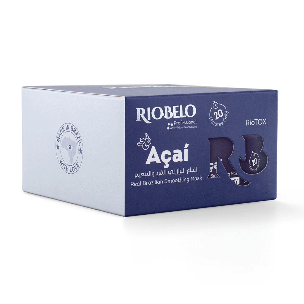 

Hair Botox - RioTox Professional Real Brazilian Smoothing Mask by RIOBELO - Acai FOR Blond/DYED HAIR - 300g