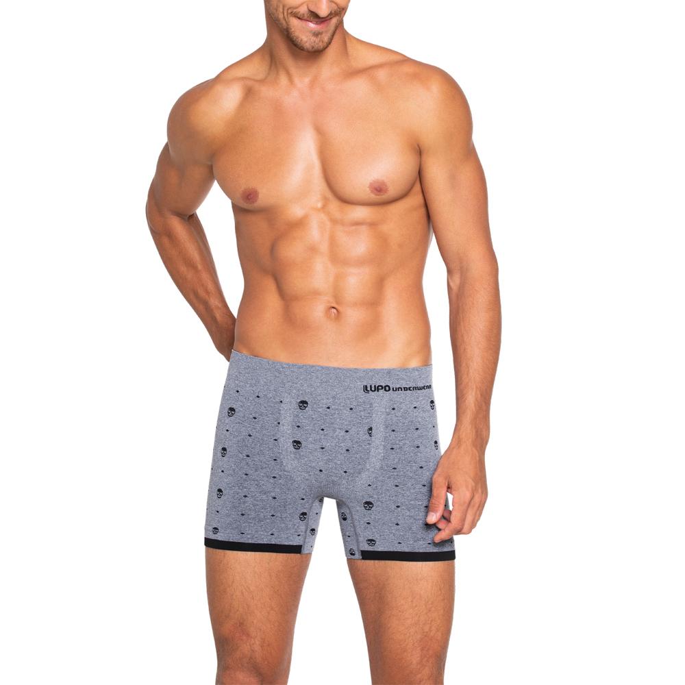 

Seamless Underwear Boxer for Men by Lupo -  Grey