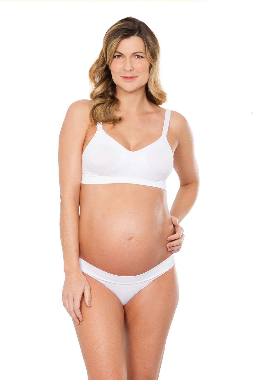 HUPOM Pregnancy Underwear For Women Panties For Girls High Waist Casual  Belt Drop Waist White L