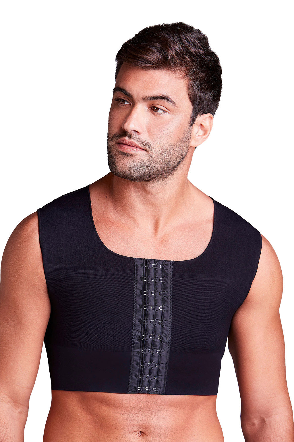 

Post-surgery top Compression Chest Shapewear for Men -  Black